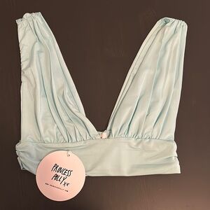 Princess Polly bright blue top. Size 6